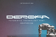 Deroka – Display Font, a Sans Serif Font by NDNL Studio (Thumbnail 1 of 8)