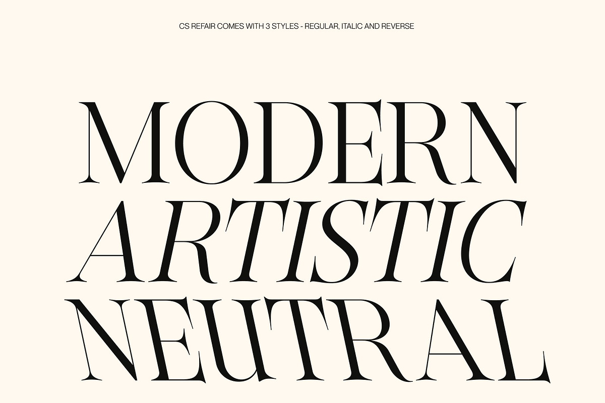 CS Refair – Modern Serif Font, a Serif Font by Craft Supply Co. (Photo 5 of 8)