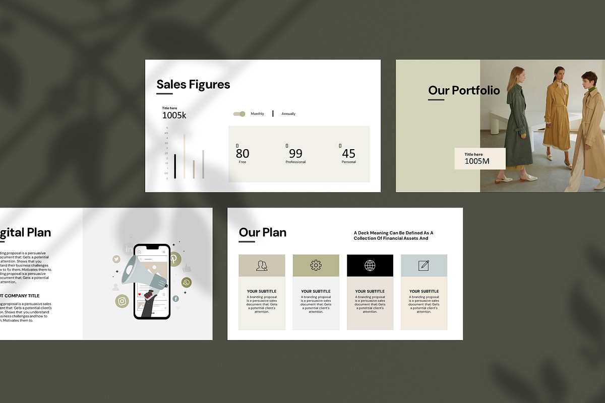 Pitch Deck Presentation Template preview 3