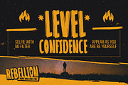 REBELLION - Unique Rough Brush Font, a Font by Gassstype (Thumbnail 4 of 8)