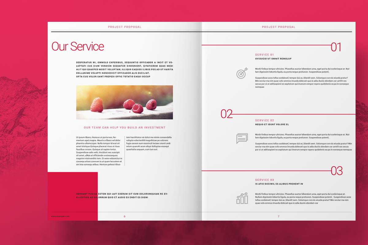 Red Project Proposal, a Brochure Template by Boris Cupac (Photo 4 of 12)