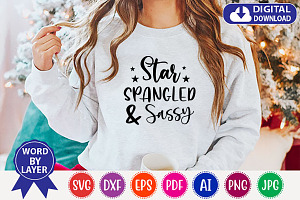 Star Spangled And Sassy Svg