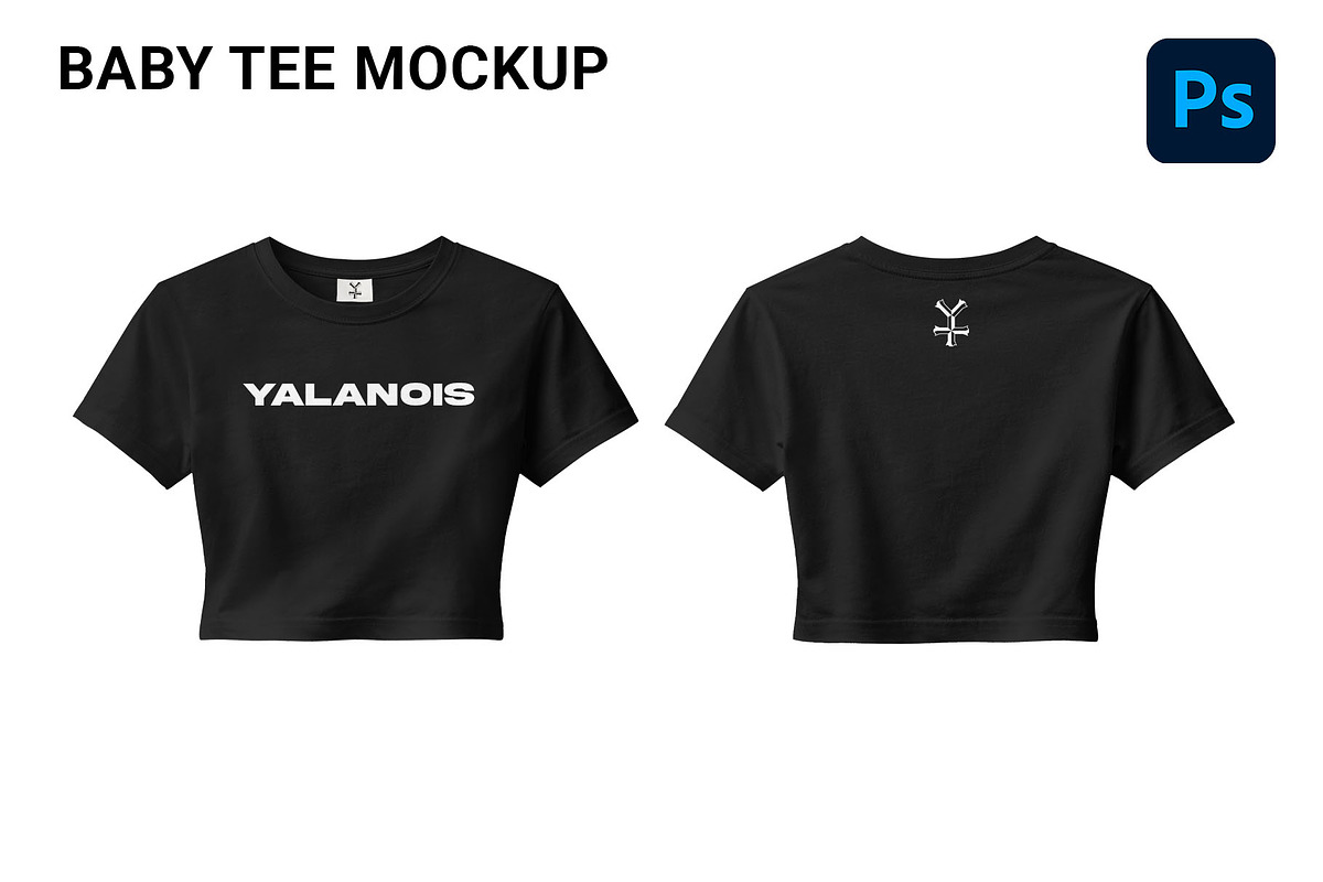 baby tee mockup, a Shirt Mockup by yalanois (Photo 1 of 5)