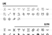 336 Zodiac Icons, an Outline Icon by IconBunny (Thumbnail 2 of 3)