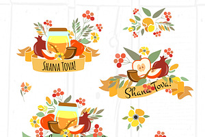 Rosh Hashanah Card Set