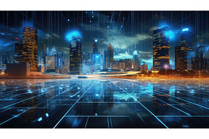 smcity technology background data ai, a Technology Photo by pikepicture