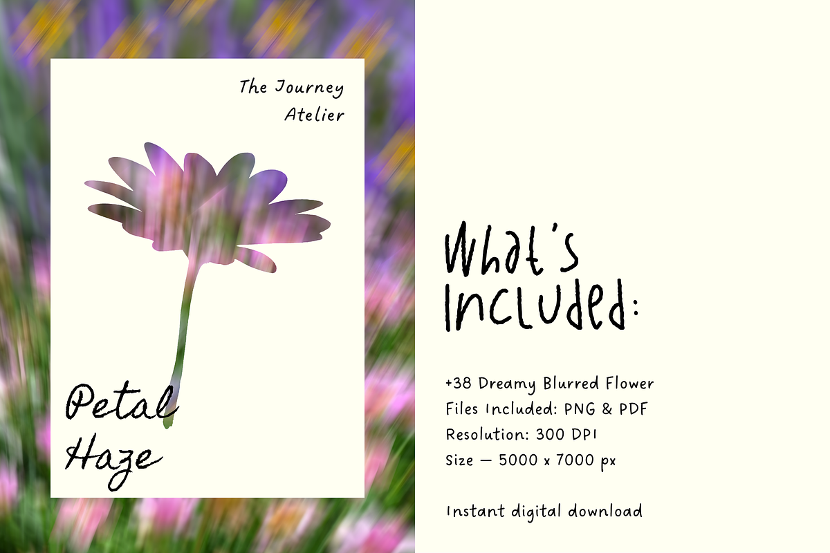 +38 Petal Haze Dreamy Blurred Flower, a Background Graphic by The Journey Atelier (Photo 2 of 17)