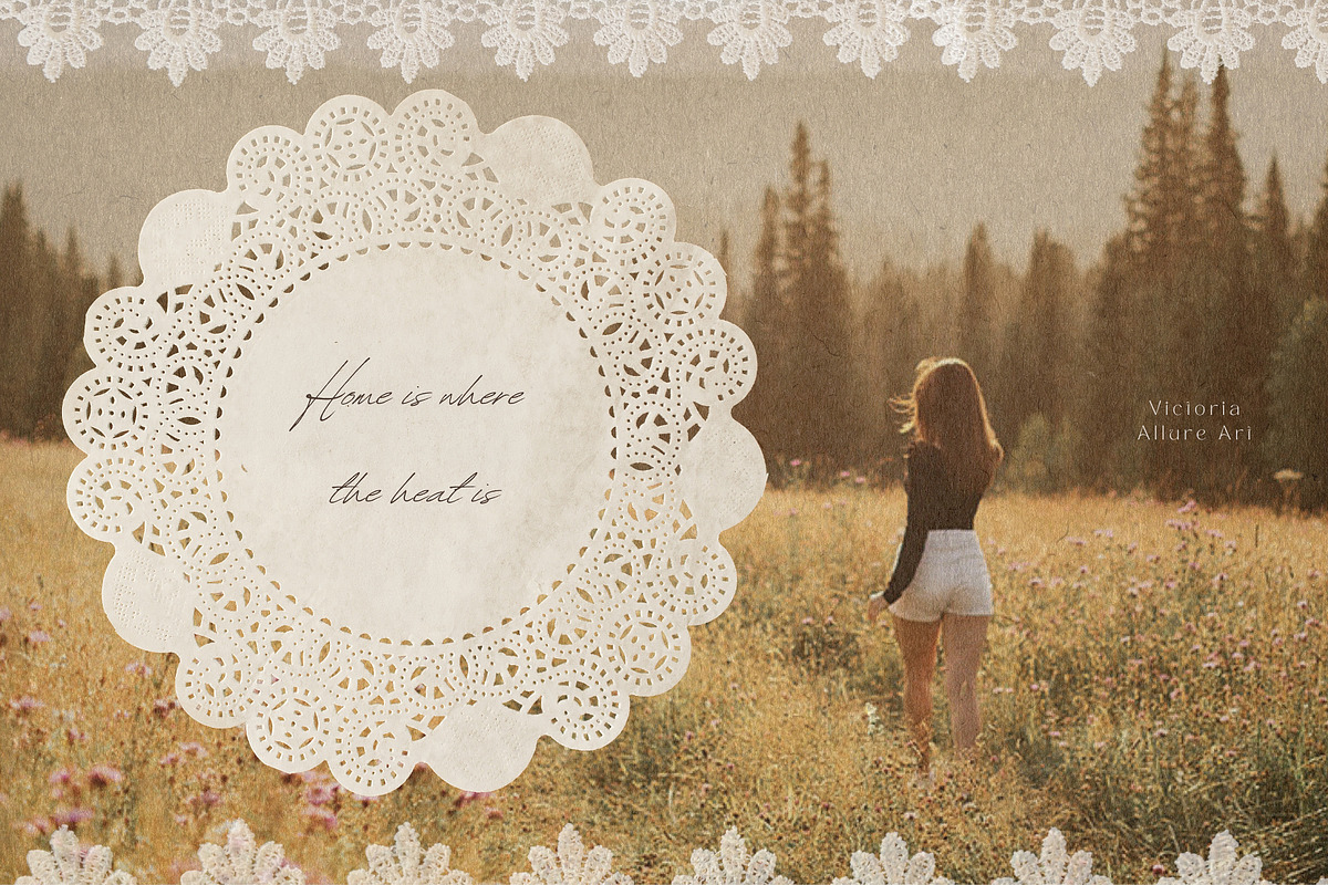 Vintage Collage Kit Lace & Paper, an Object Graphic by Allure Art (Photo 23 of 23)