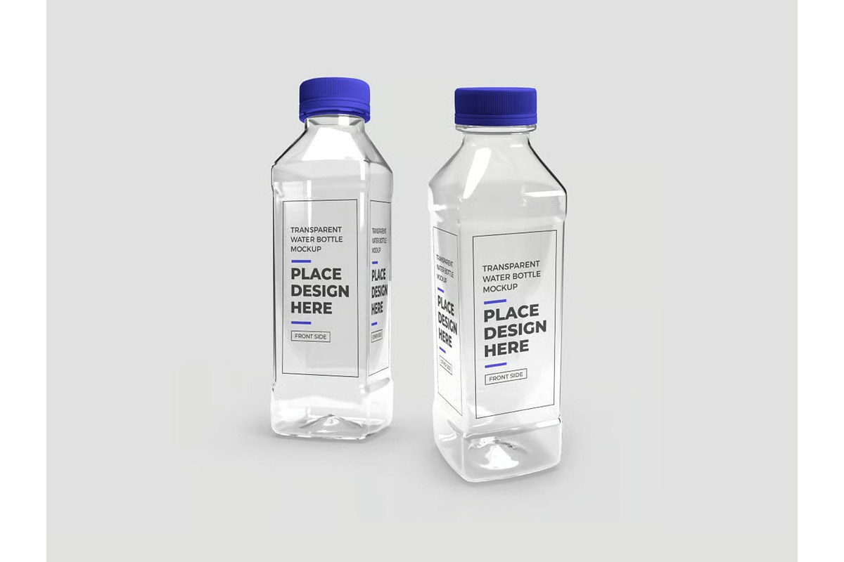 Plastic Bottle Mockup Template Set, a Household Mockup by DesignRushMarket (Photo 4 of 11)