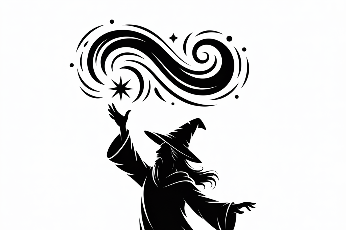 silhouette a mysterious wizard, an Illustration by Amazin_art (Photo 6 of 19)