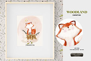 Watercolor Woodland Sweeties, a Background Graphic by Bridgett Stahlman Design (Thumbnail 2 of 8)