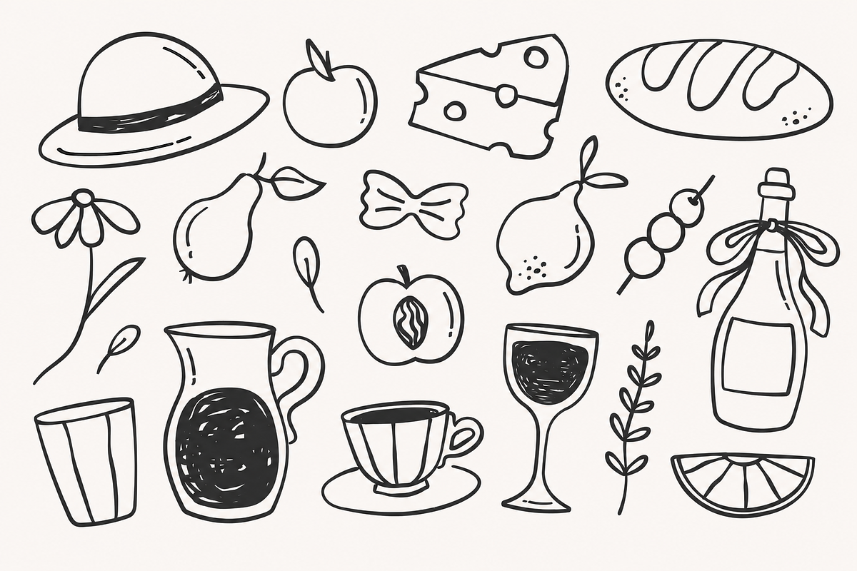 Kraft Paper Scrapbook Doodle Clipart, a Decorative Illustration by Anna Studio (Photo 10 of 12)