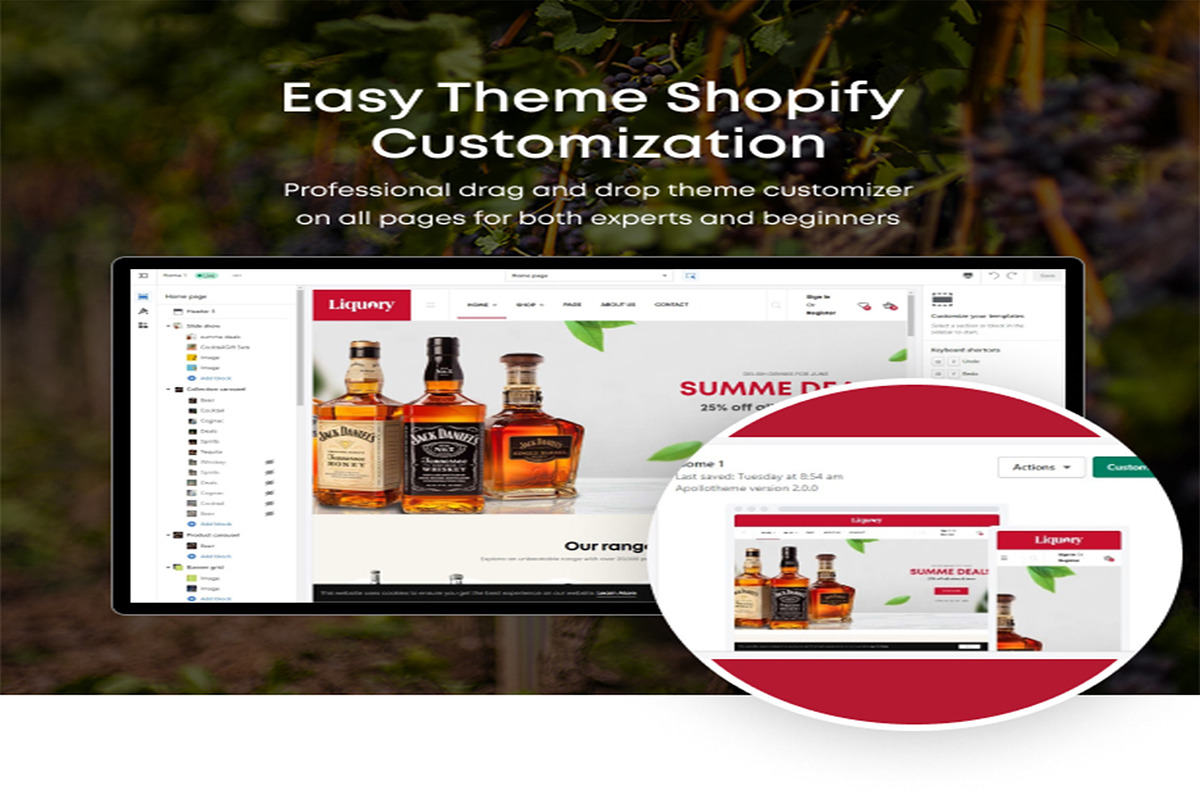 LIQUORY WINE SHOP SHOPIFY THEME, a Landing Page Template by apollotheme (Photo 5 of 9)