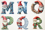Christmas Gnomes Alphabet Png Clipar, an Illustration by RobertsArt (Thumbnail 4 of 7)