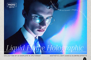 Liquid Flame Holographic Overlays