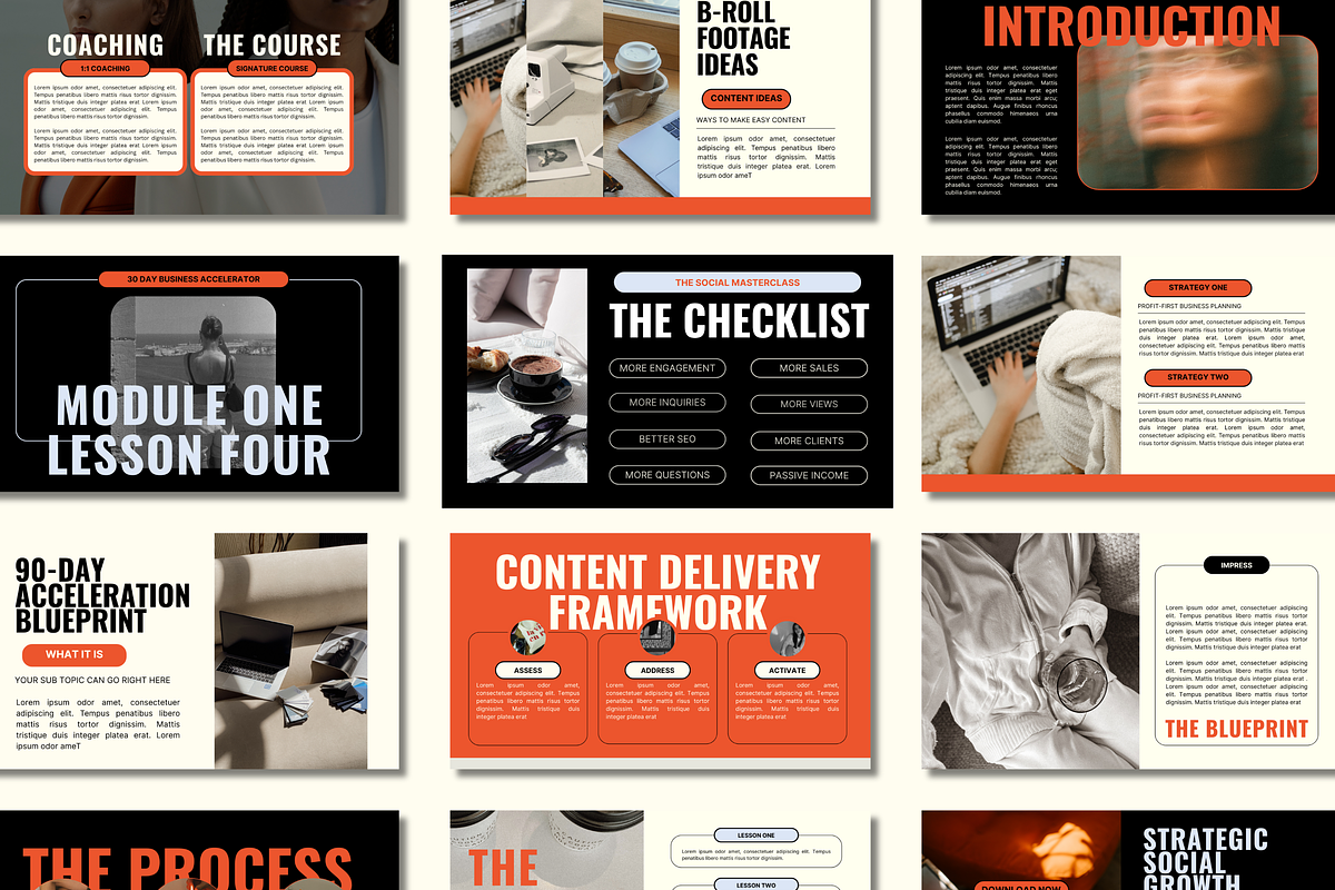 Bold Modern Slide Deck Template, a Presentation Template by Solana Creative Co. (Photo 6 of 11)