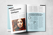 Clean Magazine Print Layout Template, a Magazine Template by Grkic Creative (Thumbnail 10 of 13)