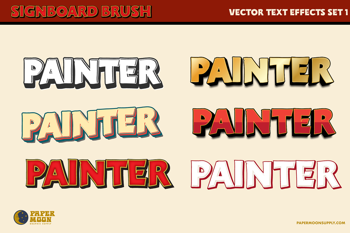 PM-Signboard Brush, a Handwritten Font by Paper Moon Graphic Supply (Photo 4 of 10)
