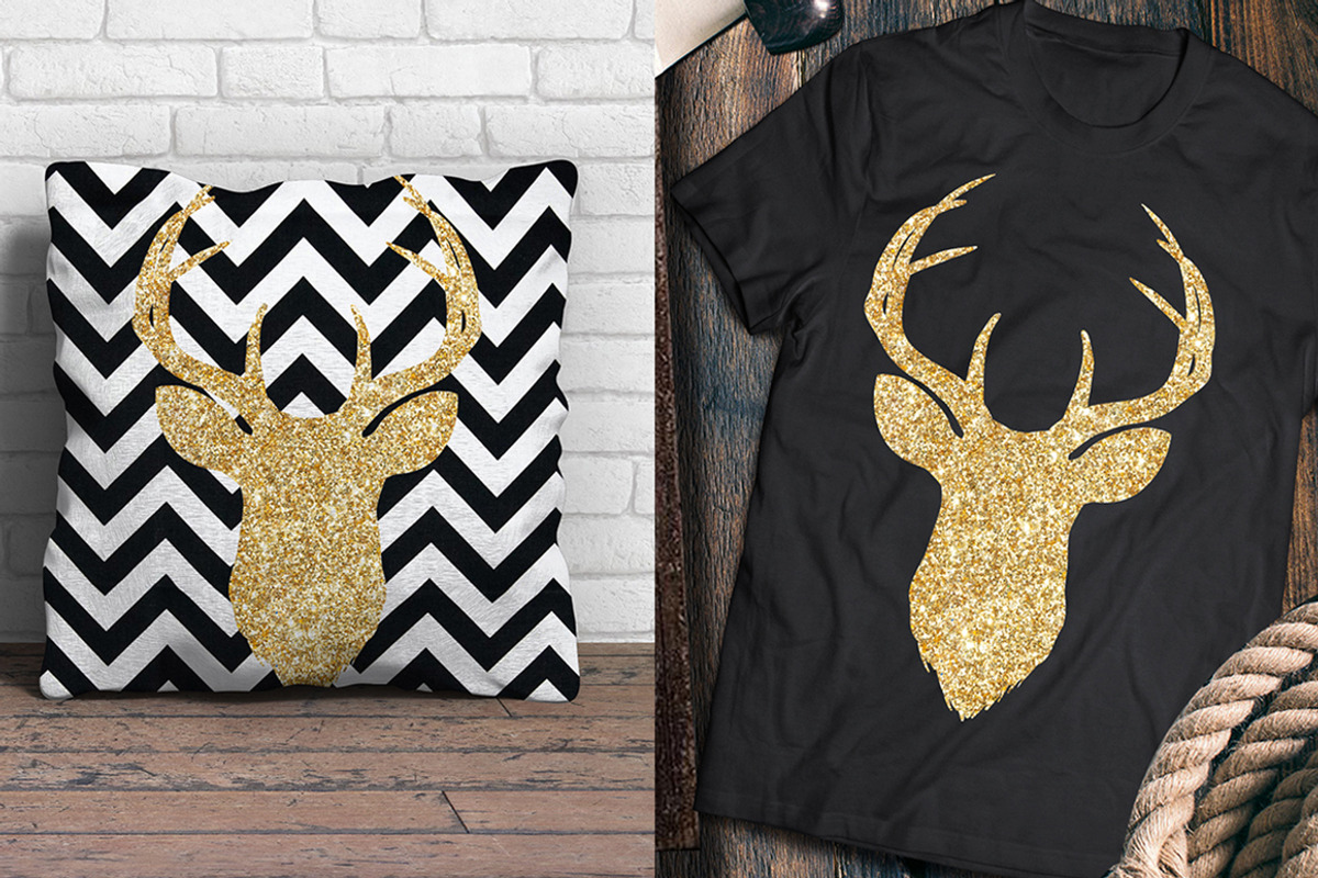 Glitter Deers, an Object Graphic by BlackCatsMedia (Photo 4 of 5)