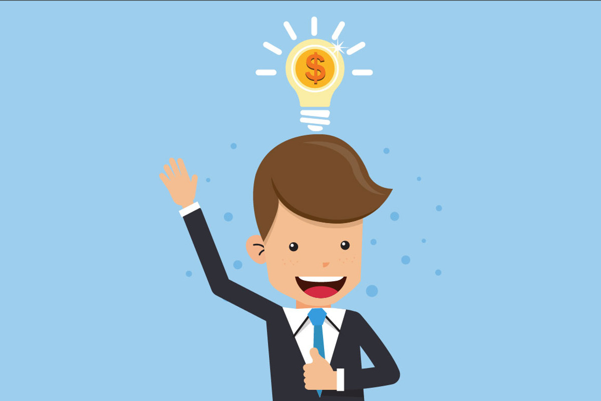 Businessman thinking money, a Finance Illustration by Karawan (Photo 1 of 3)