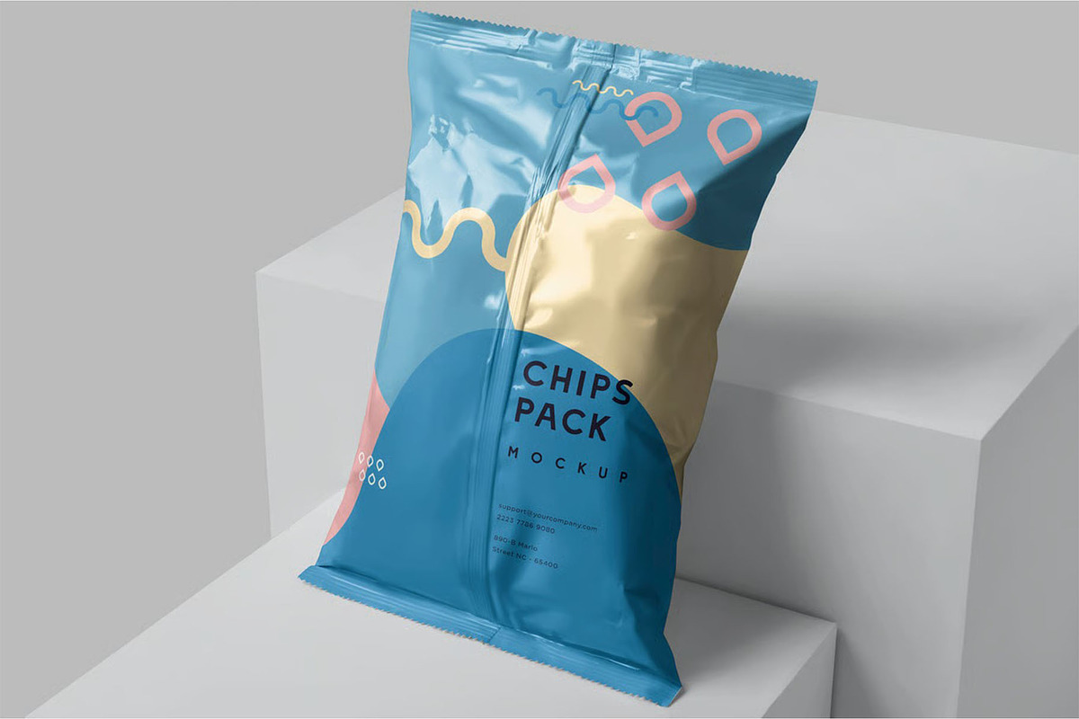 Chips Pack Mockups, a Packaging Mockup by megostudi0 (Photo 5 of 7)