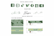 Canva Branding Kit Green Sage, a Branding & Logo Template by CopertiniStudio (Thumbnail 5 of 8)