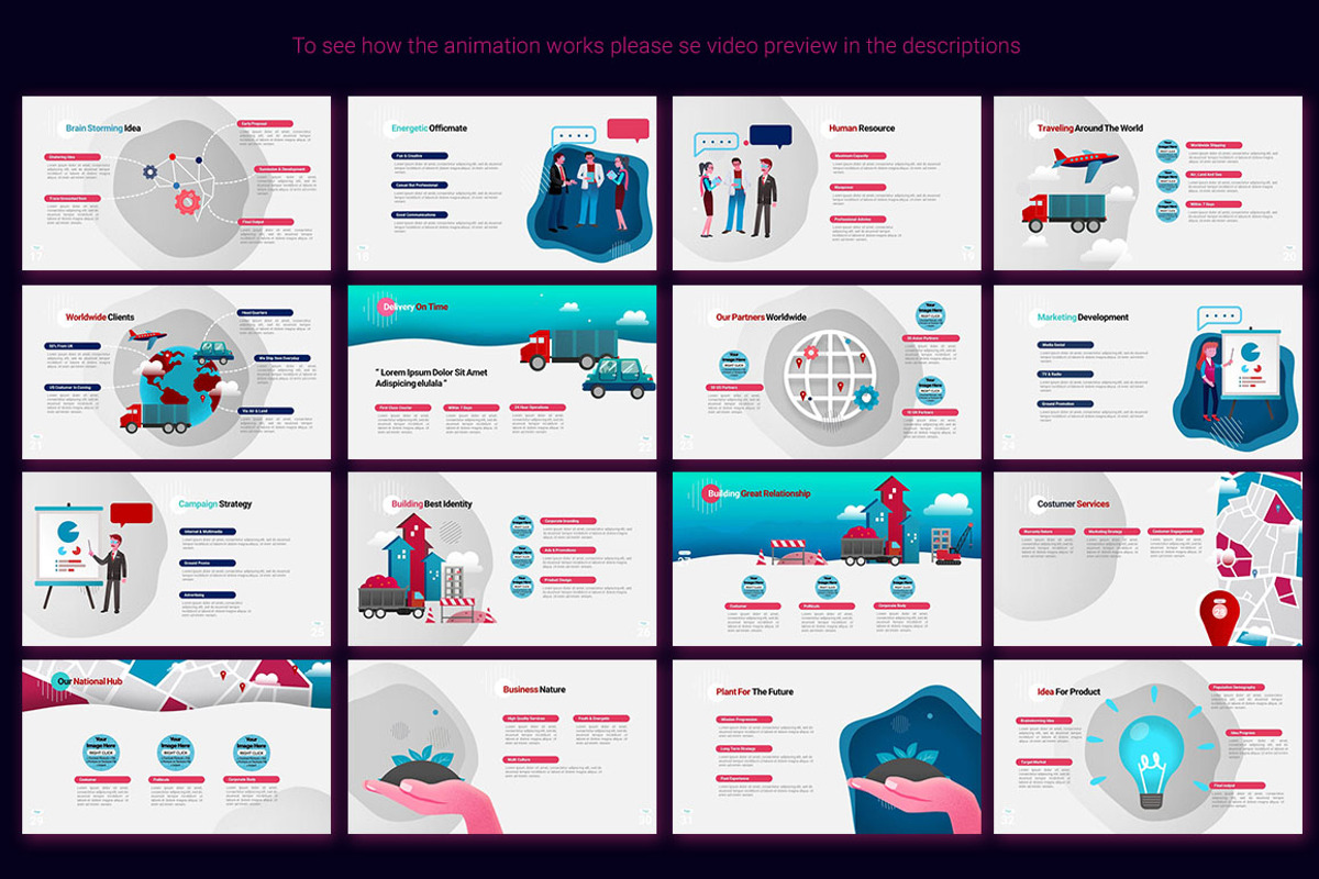 Animated PowerPoint Template, a Presentation Template by SCworkspace (Photo 6 of 25)