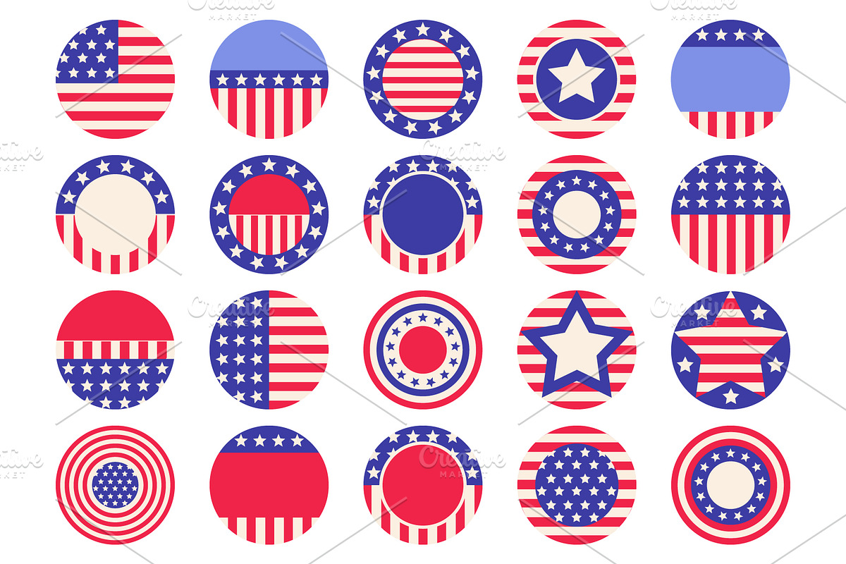 Vector retro icons in American style, a Solid Icon by Sir13 (Photo 3 of 4)