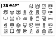 3,600 Icons x3 Styles, an Outline Icon by monkik (Thumbnail 149 of 299)