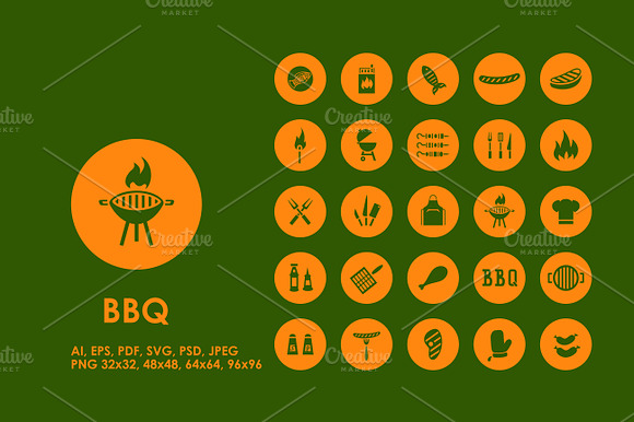 Bbq Simple Icons