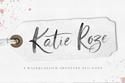 Katie Roze Watercolor Font, a Script Font by By Lef (Thumbnail 7 of 7)