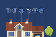 Smart Home and Internet of Things, a Technology Illustration by TAlex (Thumbnail 6 of 7)
