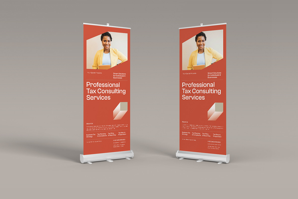 Tax Consultant Services Banner, a Stationery Template by Neermana (Photo 2 of 4)