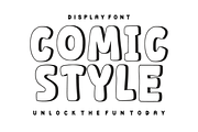 Retro Outline – Cartoon Outline Font, a Handwritten Font by KiddoGlyphs Studio (Thumbnail 2 of 5)