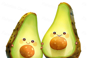 Funny Cartoon Fruits And Vegetables