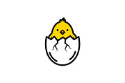 Cute Easter Chick Hatch Vector Bundl, an Illustration by jahid234 (Thumbnail 21 of 51)