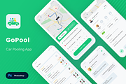 Cat Pooling App UI Kit | Gopool, an UI Kit Template by Opus LabWorks (Thumbnail 1 of 7)