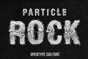 Particle Rock Font, a Font by Handmadefont