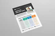 Pricing Table Flyer | Canva & INDD, a Flyer Template by Leaflove (Thumbnail 3 of 8)