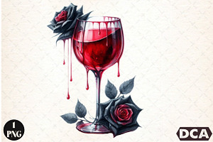 Halloween Drinks Clipart, an Illustration by DreamCafeArt