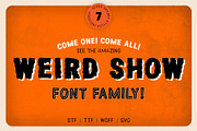 Weird Show, a Font by Midnight Grim (Thumbnail 1 of 8)