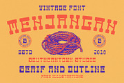 MENJANGAN – Western Serif Font, a Serif Font by Southerntown (Thumbnail 1 of 7)