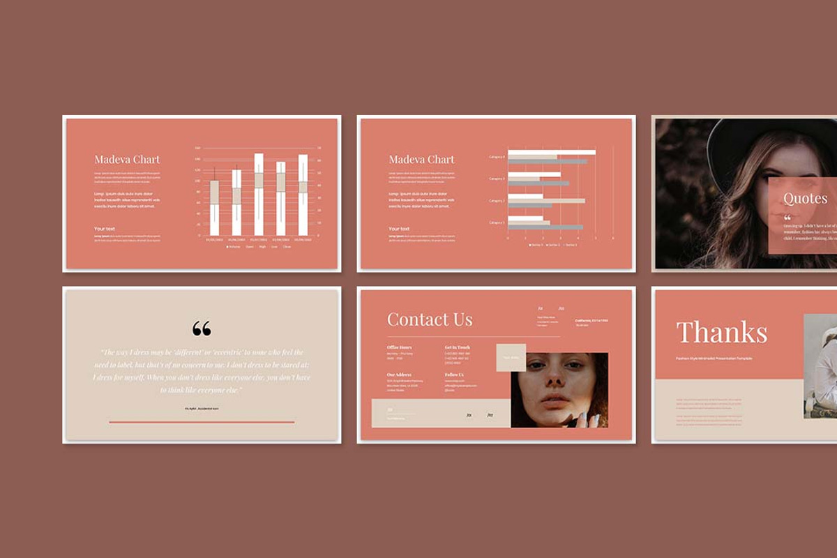 Madeva Fashion Presentation Tamplate, a Presentation Template by Analogous Temp (Photo 4 of 5)