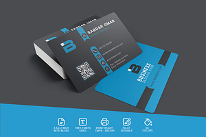 Corporate Identity Template With QR