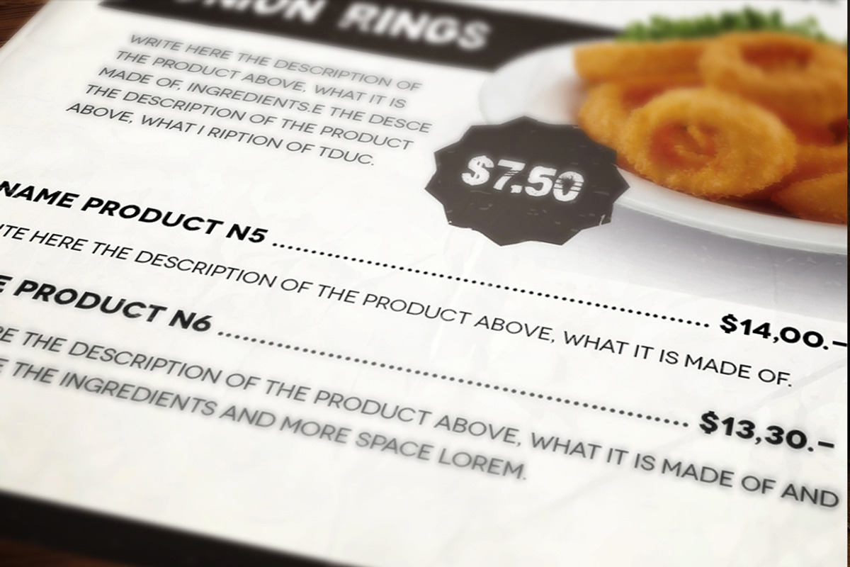 The Ristorante Menu, a Brochure Template by Luuqas Design (Photo 2 of 10)