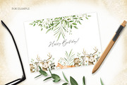 Watercolor woodland animals set, an Animal Illustration by OrangePeafowlArt (Thumbnail 13 of 14)