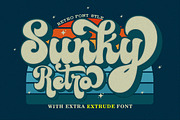 Sunky Retro, a Script Font by GloowStudio (Thumbnail 7 of 10)