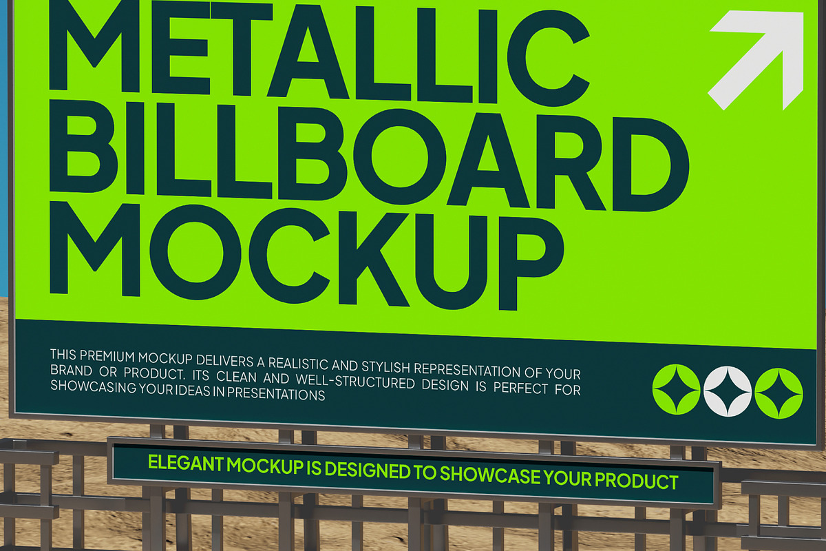 Metallic Billboard Mockup, an Advertising Mockup by Permadi Creative (Photo 5 of 5)
