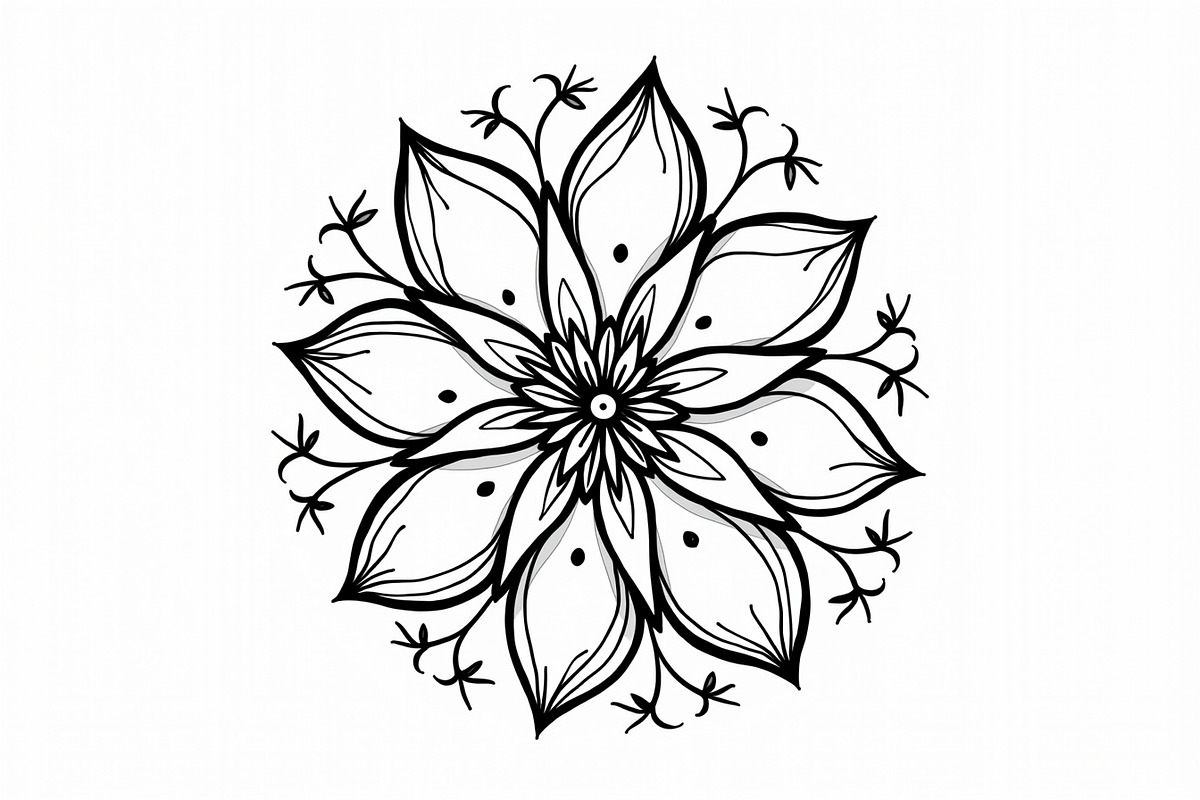 Mandala Pattern Coloring Bundle, an Illustration by Gfx_Store (Photo 2 of 11)