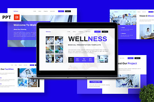 Wellness - Medical Powerpoint, a Presentation Template by Deepslide Studio